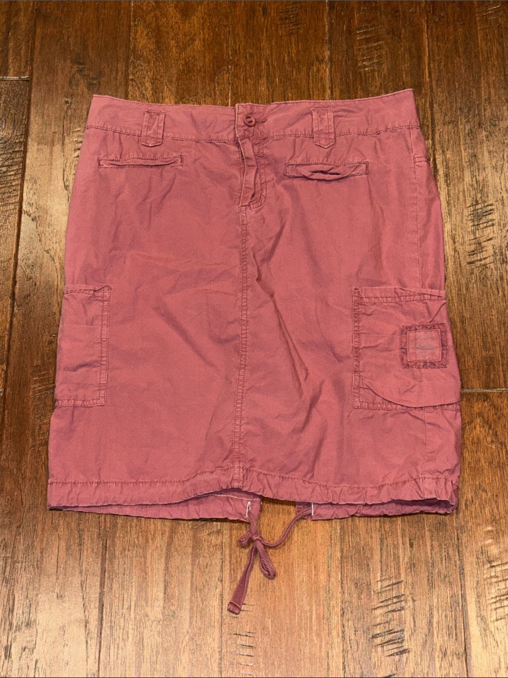 Size 4 Women’s Casual Drawstring Cargo Skirt - Dusty Rose - Picture 2 of 6